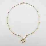 0.07ct. Diamond Necklace 14k Yellow Gold
