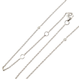0.66 CTW Diamond Cluster Necklace 14k White Gold