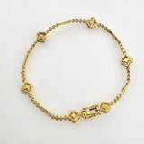 1.36 CTW Diamond Station Bracelet 18k Yellow Gold